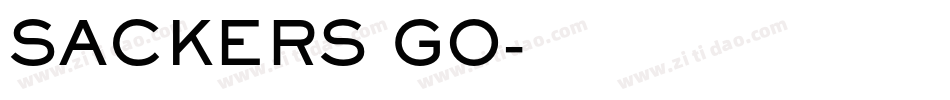 SACKERS GO字体转换